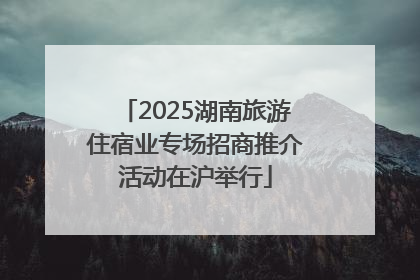 2025湖南旅游住宿业专场招商推介活动在沪举行