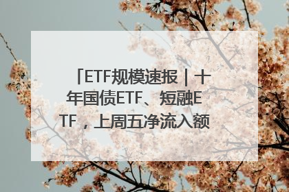 ETF规模速报｜十年国债ETF、短融ETF，上周五净流入额均超20亿元